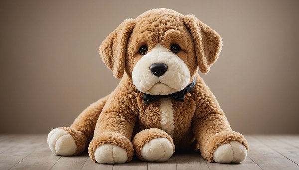 La douce peluche chien géante : câlins garantis pour tous !