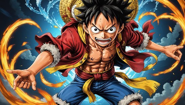 Le portrait captivant de luffy en gear 4 à découvrir